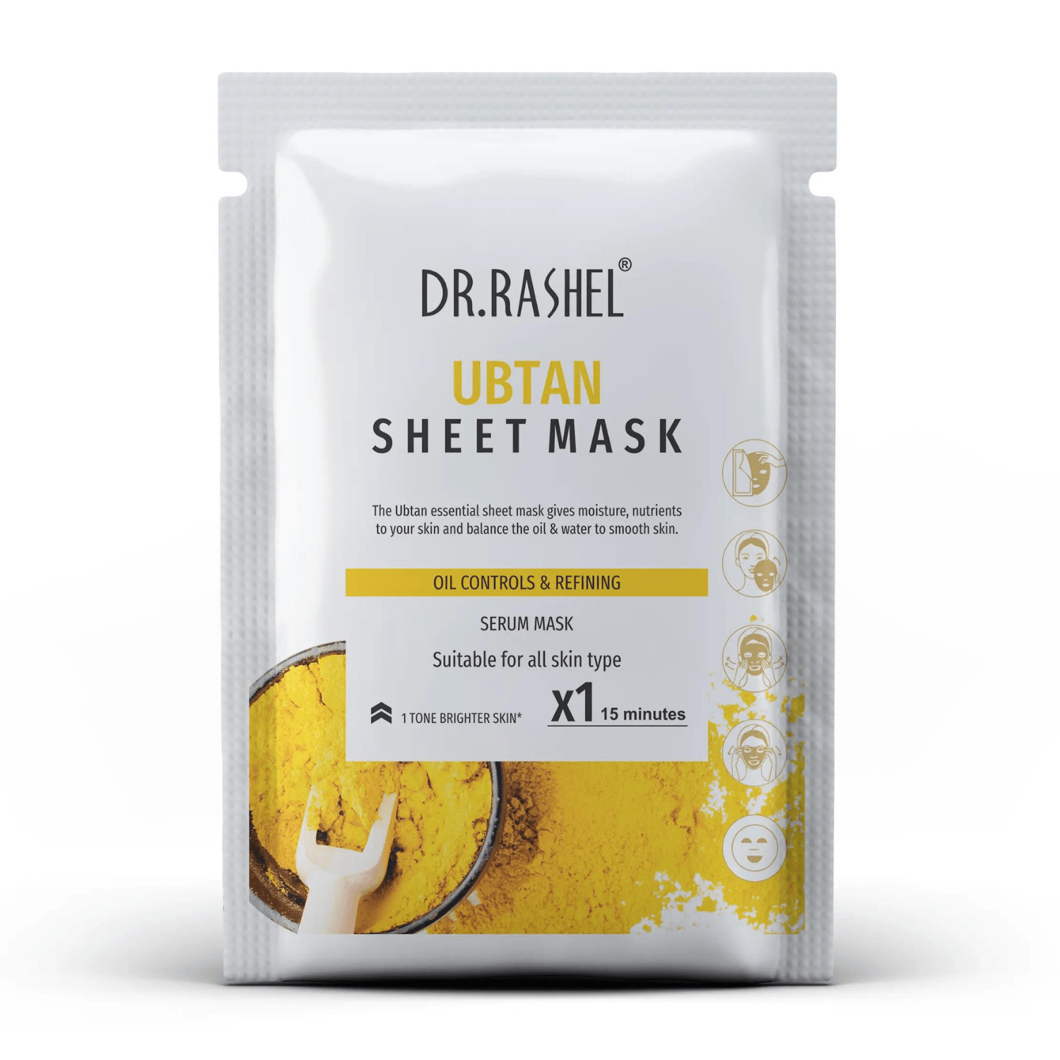 DR. RASHEL Ubtan sheet mask With Serum That Controls Oil & Refining